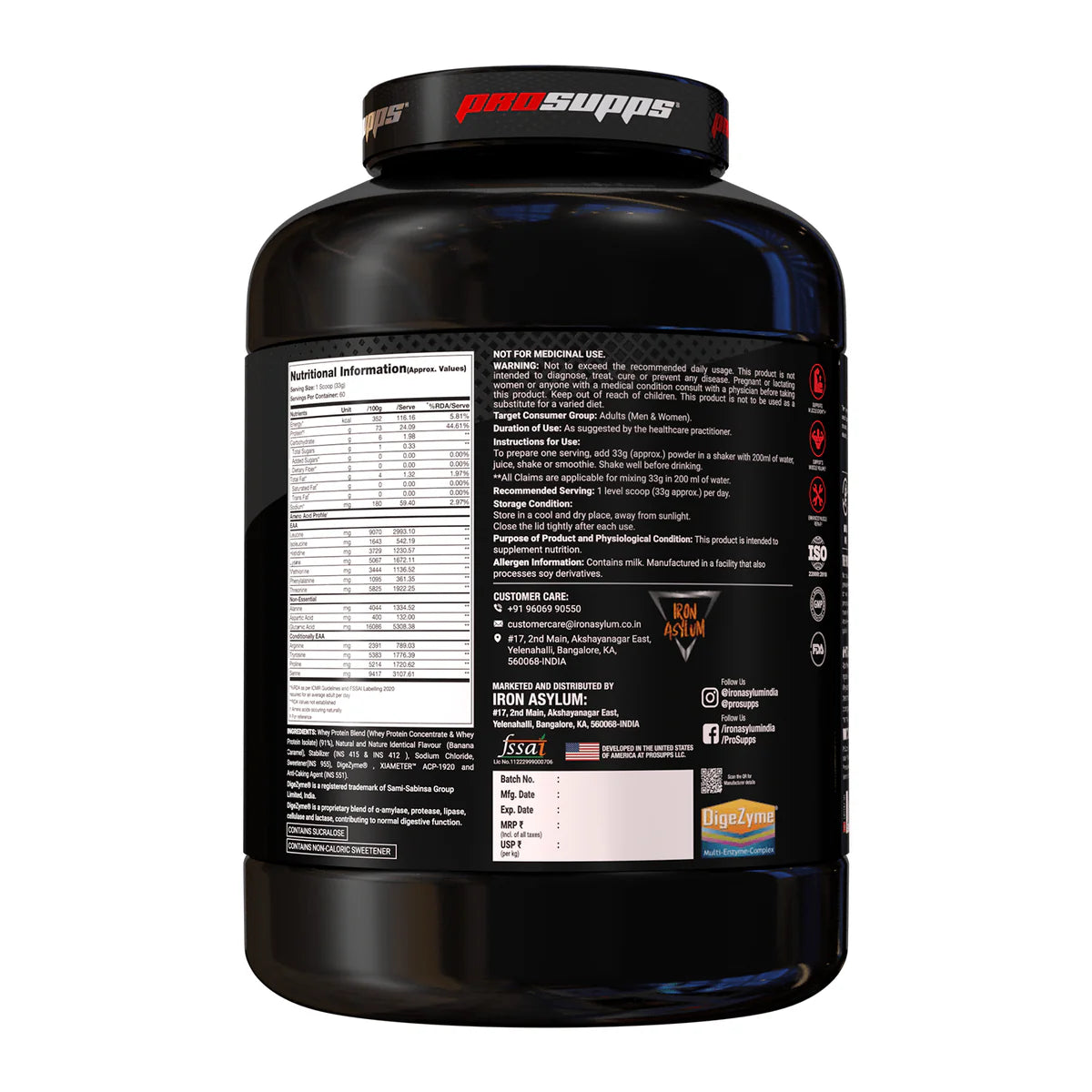 PRO SUPPS ALPHA WHEY | 2Kg (60 Servings)