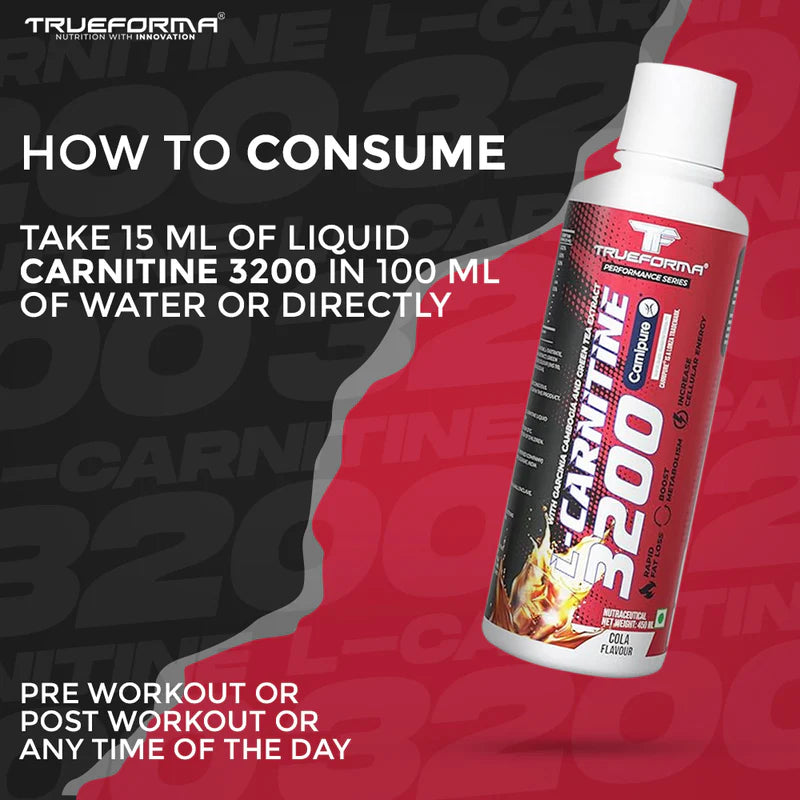 TRUEFORMA L-CARNITINE 3200 WITH CARNIPURE | 450ml (30 Servings)