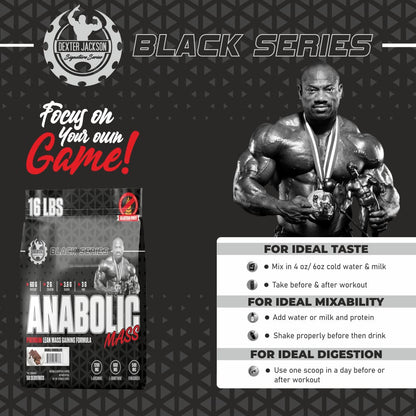 DEXTER JACKSON SIGNATURE BLACK SERIES ANABOLIC GAINER | 7.2Kg (58 Servings)