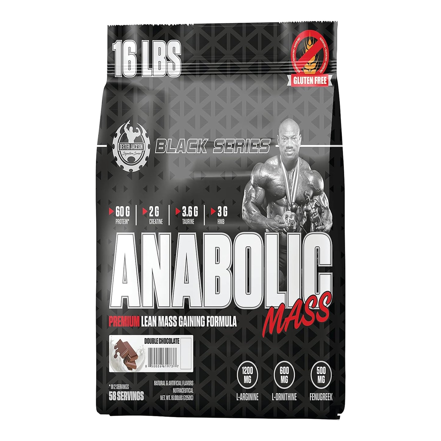DEXTER JACKSON SIGNATURE BLACK SERIES ANABOLIC GAINER | 7.2Kg (58 Servings)