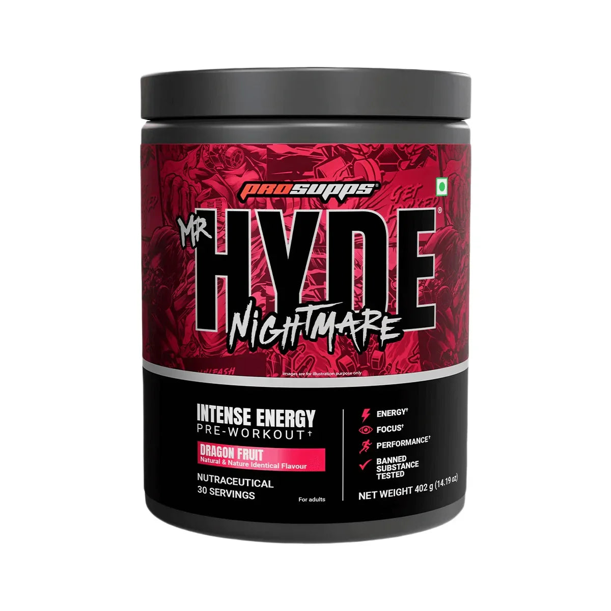 PROSUPPS HYDE NIGHTMARE PRE WORKOUT | 396g (30 Servings)