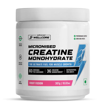 WELLCORE MONOHYDRATE CREATINE (307g, 83 Servings)