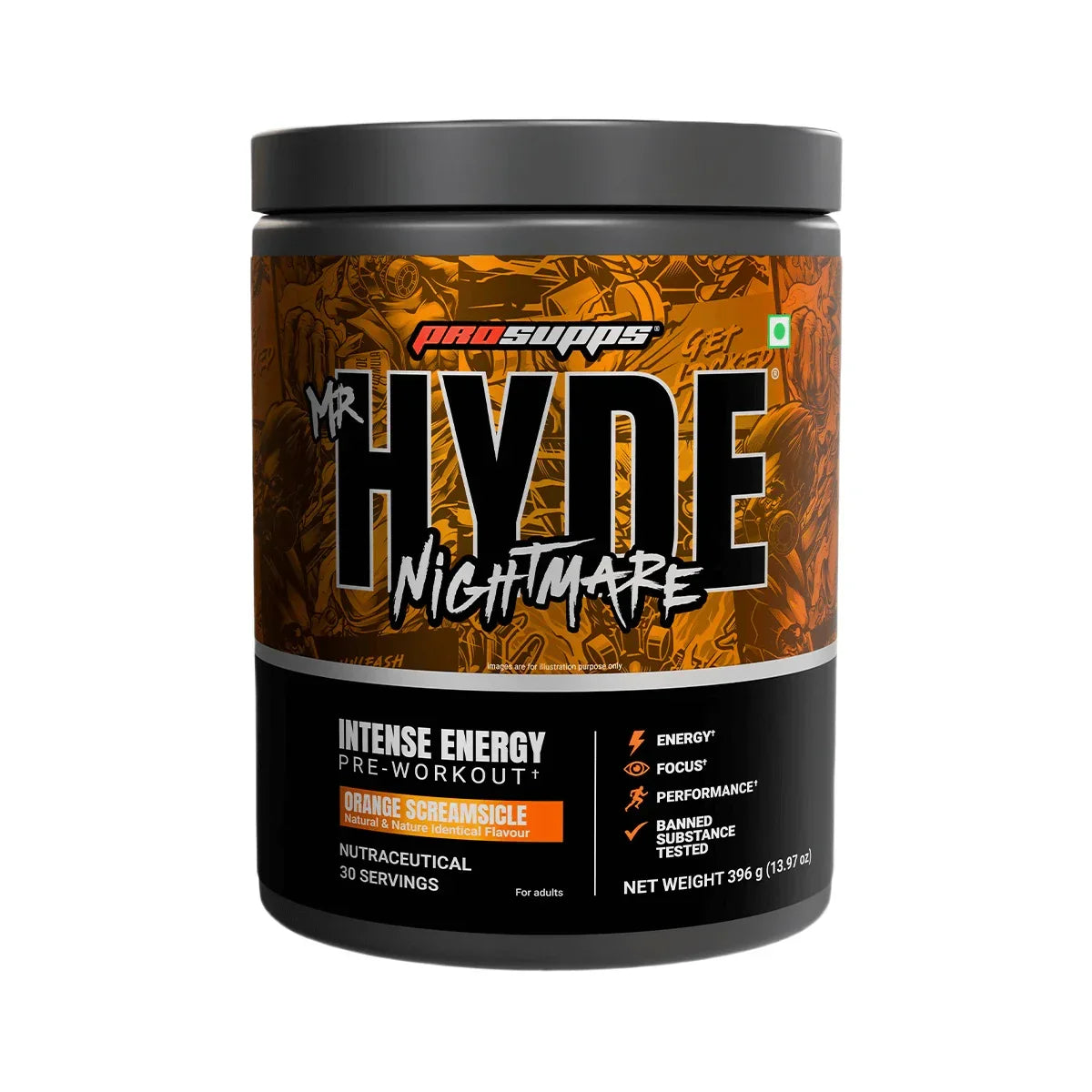 PROSUPPS HYDE NIGHTMARE PRE WORKOUT | 396g (30 Servings)