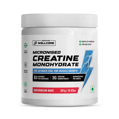 WELLCORE MONOHYDRATE CREATINE (307g, 83 Servings)