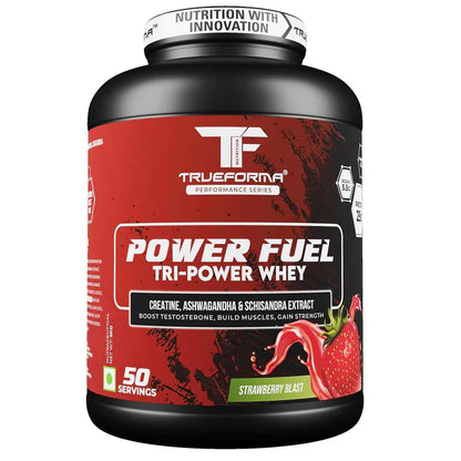 TRUEFORMA POWER FUEL WHEY PROTEIN WITH CREATINE & ASHWAGANDHA | 2Kg (50 Servings)