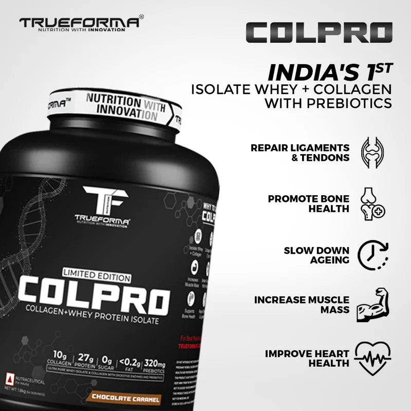 TRUEFORMA COLPRO WHEY ISOLATE & COLLAGEN PROTEIN BLEND (LIMITED EDITION) | 1.8Kg (54 Servings)