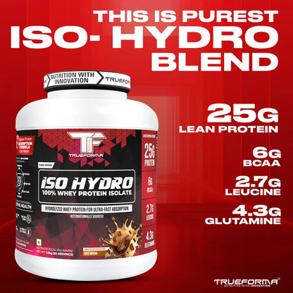 TRUEFORMA ISO HYDRO WHEY ISOLATE & HYDROLYSATE PROTEIN BLEND | 1.6Kg (50 Servings)