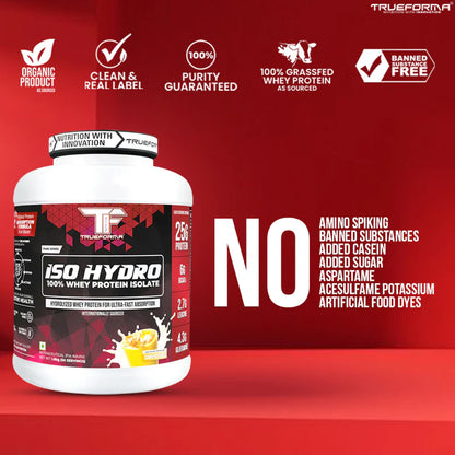 TRUEFORMA ISO HYDRO WHEY ISOLATE & HYDROLYSATE PROTEIN BLEND | 1.6Kg (50 Servings)