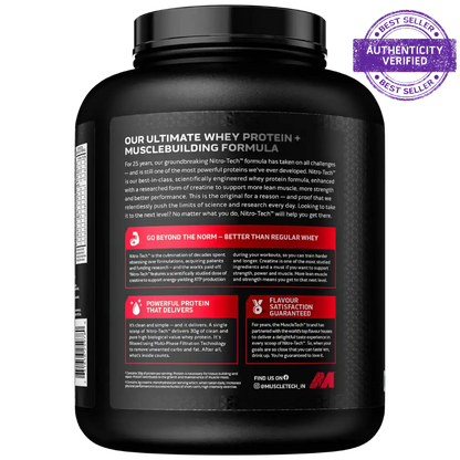 MUSCLETECH NITROTECH WHEY | 1.8Kg (40 Servings)