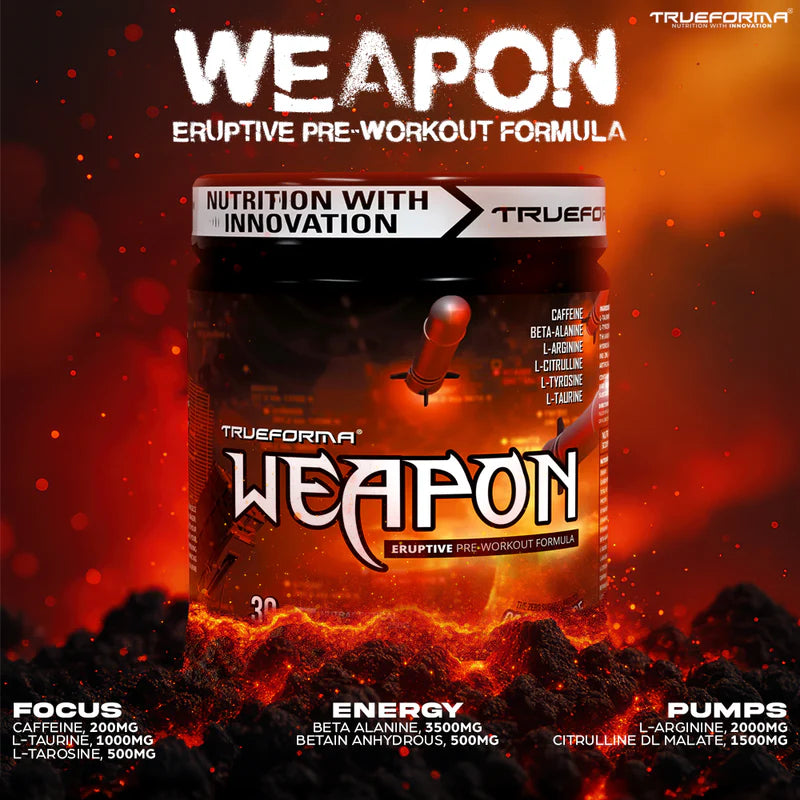 TRUEFORMA WEAPON: PRE-WORKOUT | 250g (30 Servings)