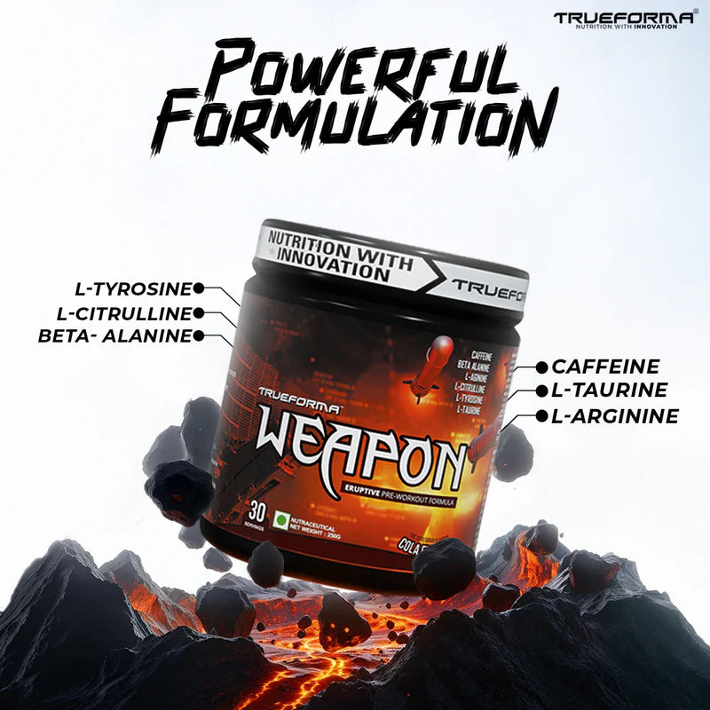 TRUEFORMA WEAPON: PRE-WORKOUT | 250g (30 Servings)
