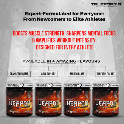 TRUEFORMA WEAPON: PRE-WORKOUT | 250g (30 Servings)